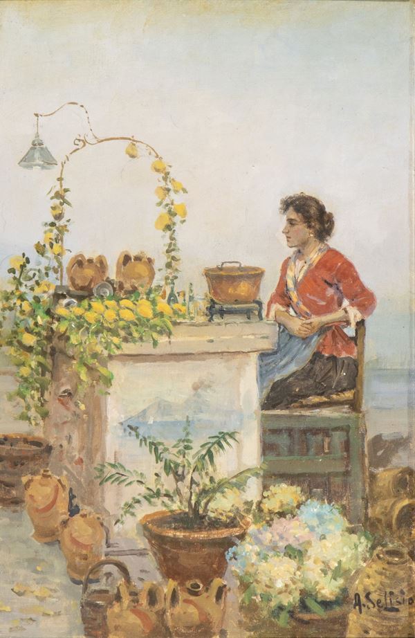ARNALDO DE LISIO - Woman selling lemons