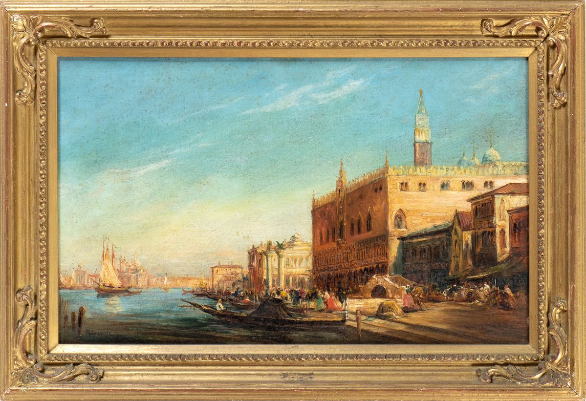 Artista Francese, Seconda Metà XIX Secolo - Veduta del Bacino di San Marco