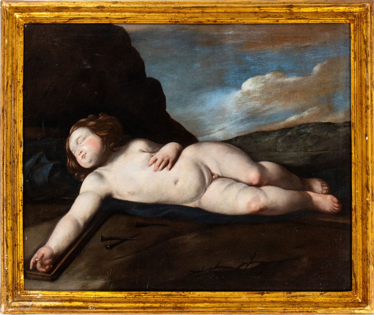 Giuseppe Marullo - Gesù Bambino Dormiente sulla Croce