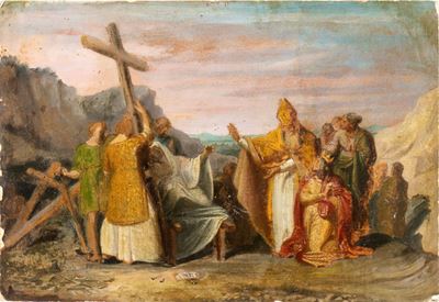 Ritrovamento della Vera Croce alla Presenza della Regina Elena