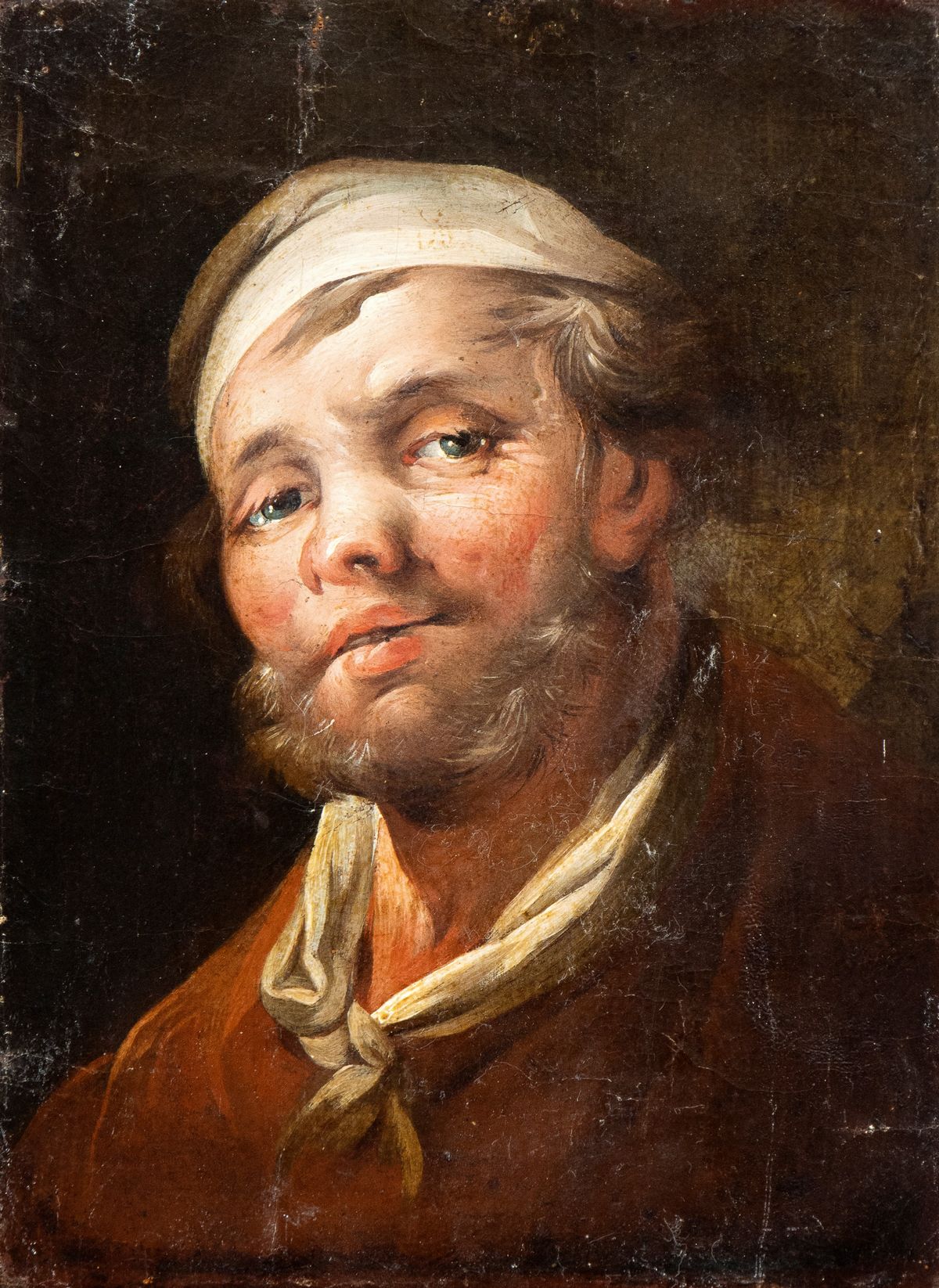 Artista Olandese, XVII Secolo - A) Ritratto di Uomo con Barba; B) Ritratto di Uomo con Berretto. ...