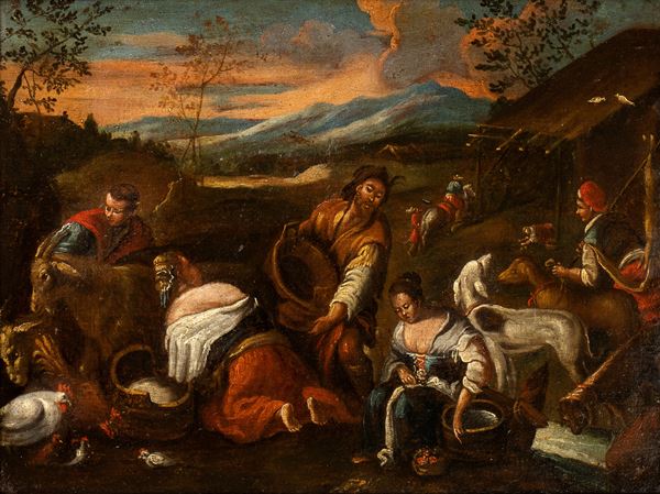 Jacopo Dal Ponte Bassano - Pastoral Scene (Allegory of Spring)