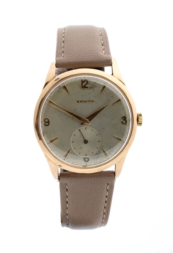 ZENITH: men's 18K gold wristwatch
