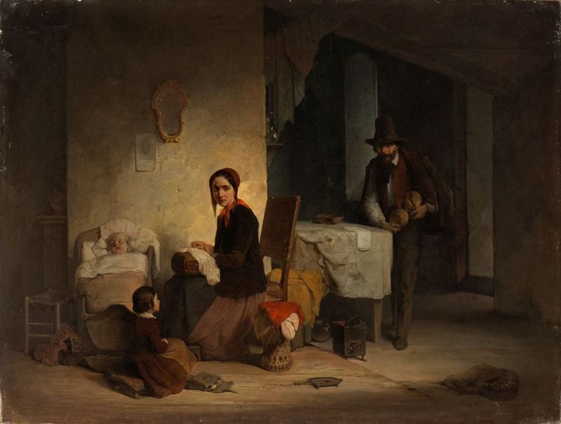 Giuseppe Mazza - Interno Famigliare