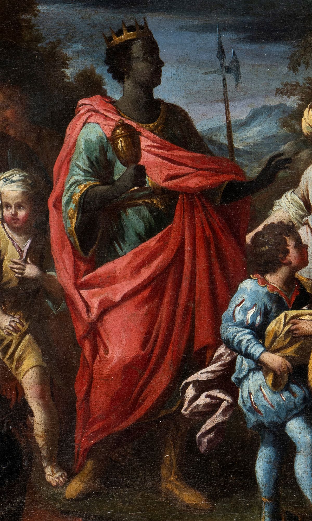 Artista Attivo a Roma, Inizio XVIII Secolo - A) Natività; B) Adorazione dei Pastori. Coppia di Di...