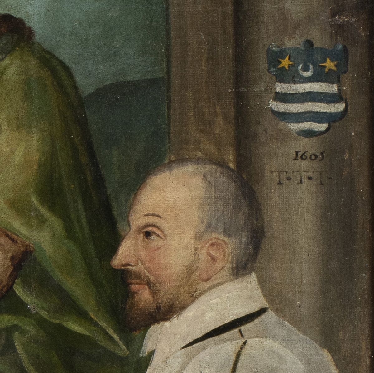 Artista Toscano, Fine XVI - Inizio XVII Secolo - L'educazione della Vergine con Sant'anna in Tron...