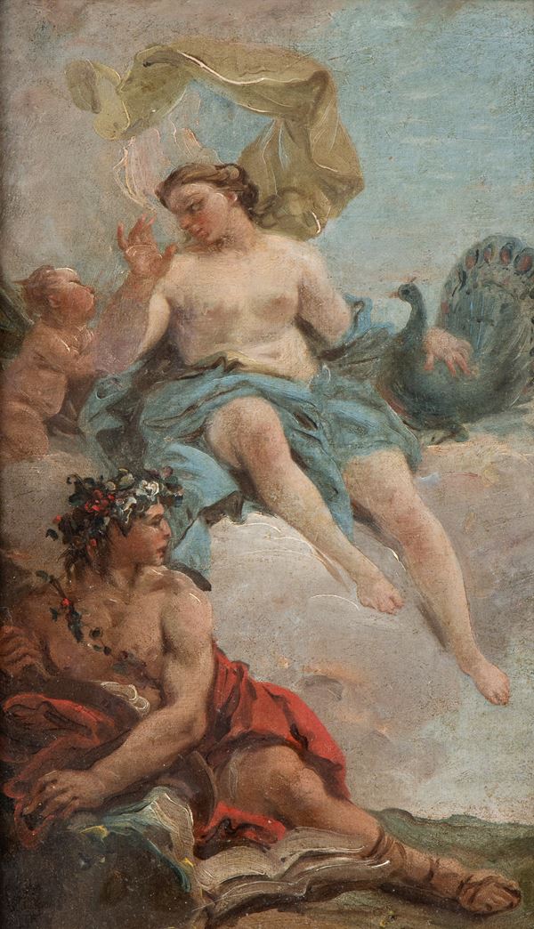Artista veneto, XVIII secolo - Apollo and Juno