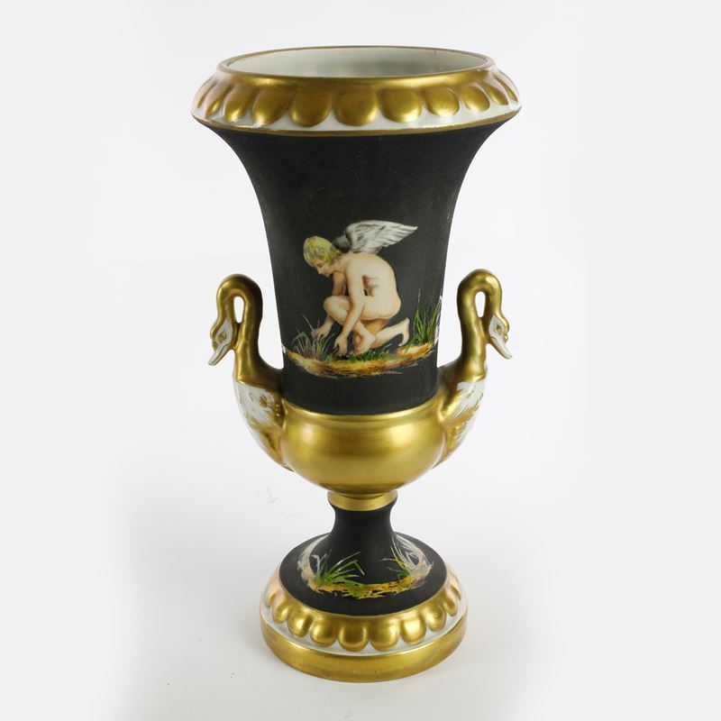 Vaso in Porcellana Biansato