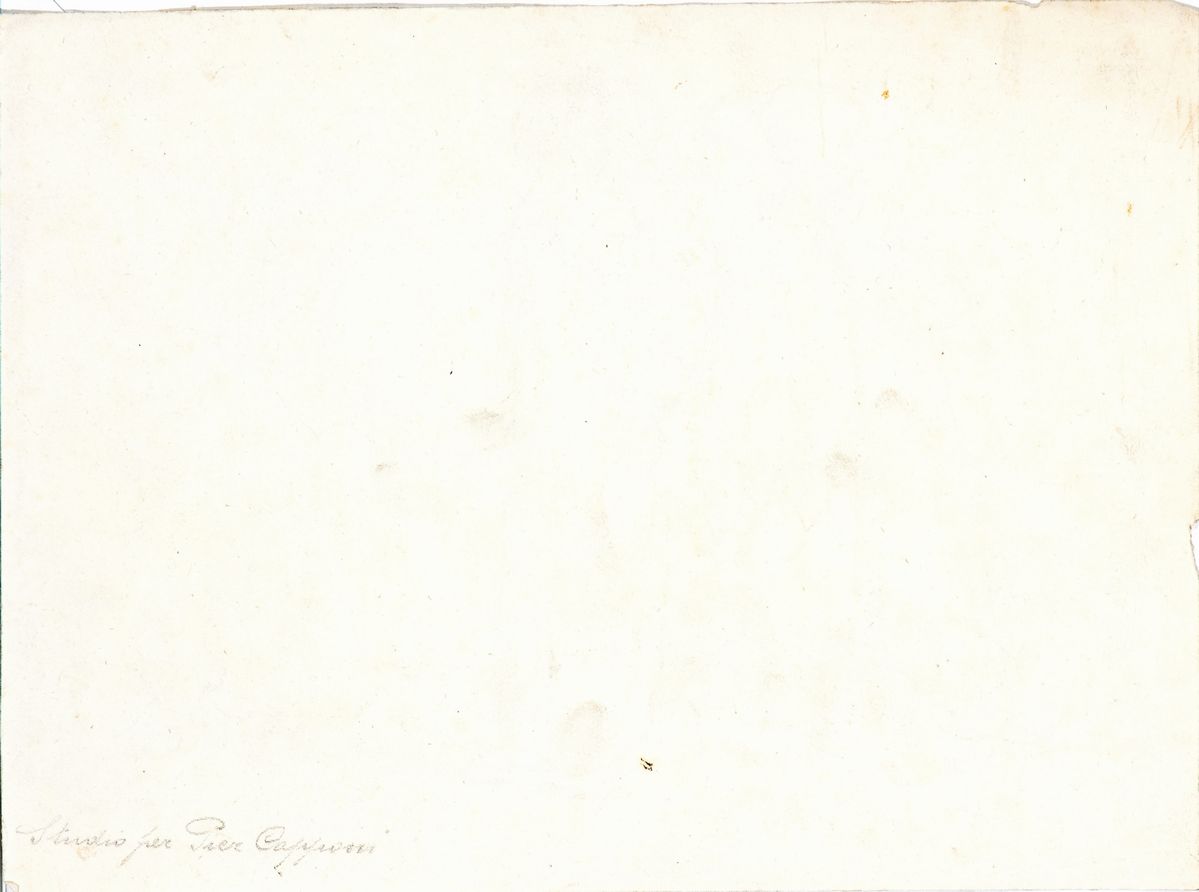 Alessandro Guardassoni - Studio Preparatorio per le Figure di Destra del Dipinto "pier Capponi La...