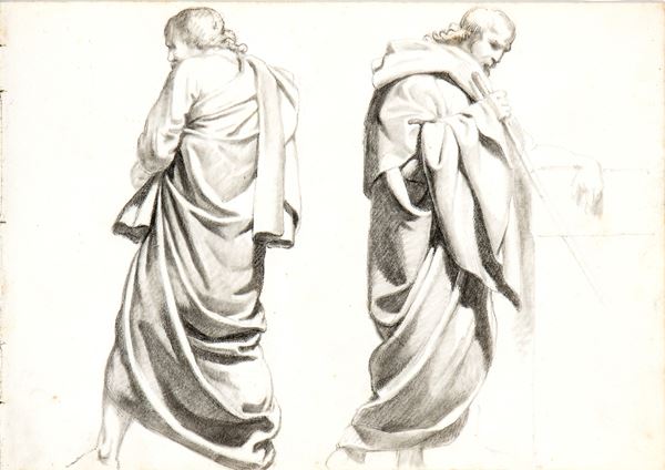 Francesco  Podesti - Studio per una figura togata