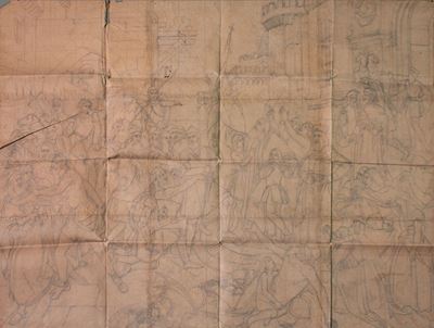 Disegno Preparatorio per "il Giuramento degli Anconitani"