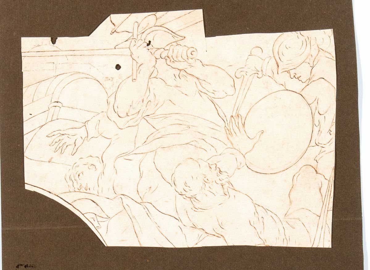 Artista Italiano, XIX Secolo - Serie di Otto Studi Accademici dai Dipinti di Palma il Giovane e P...