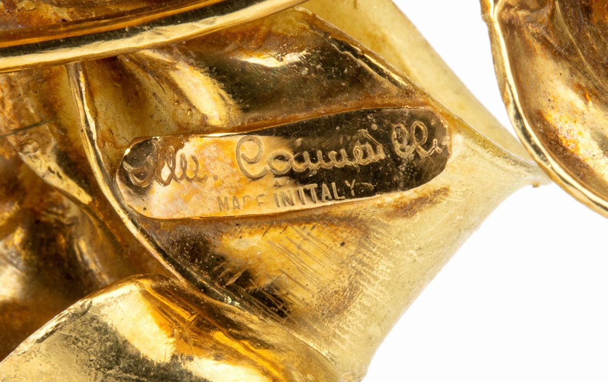 Spilla in Oro con Cammeo e Diamanti