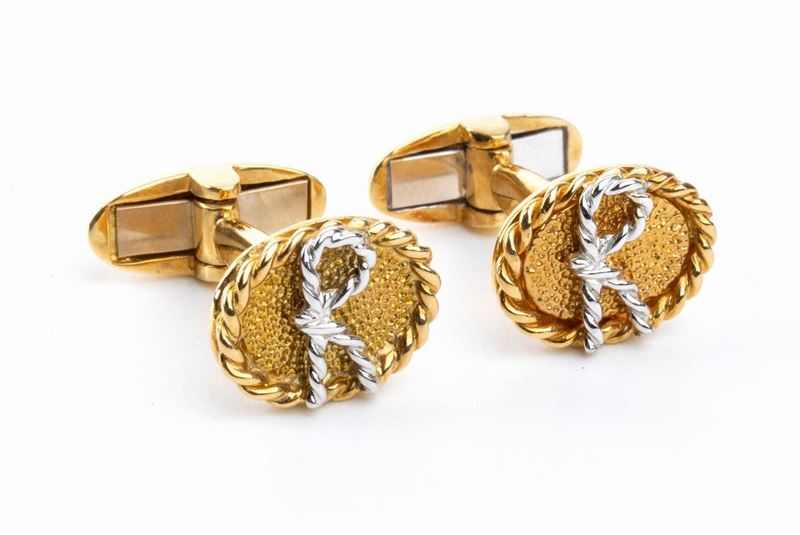 ROBERTA DI CAMERINO: coppia di gemelli in oro