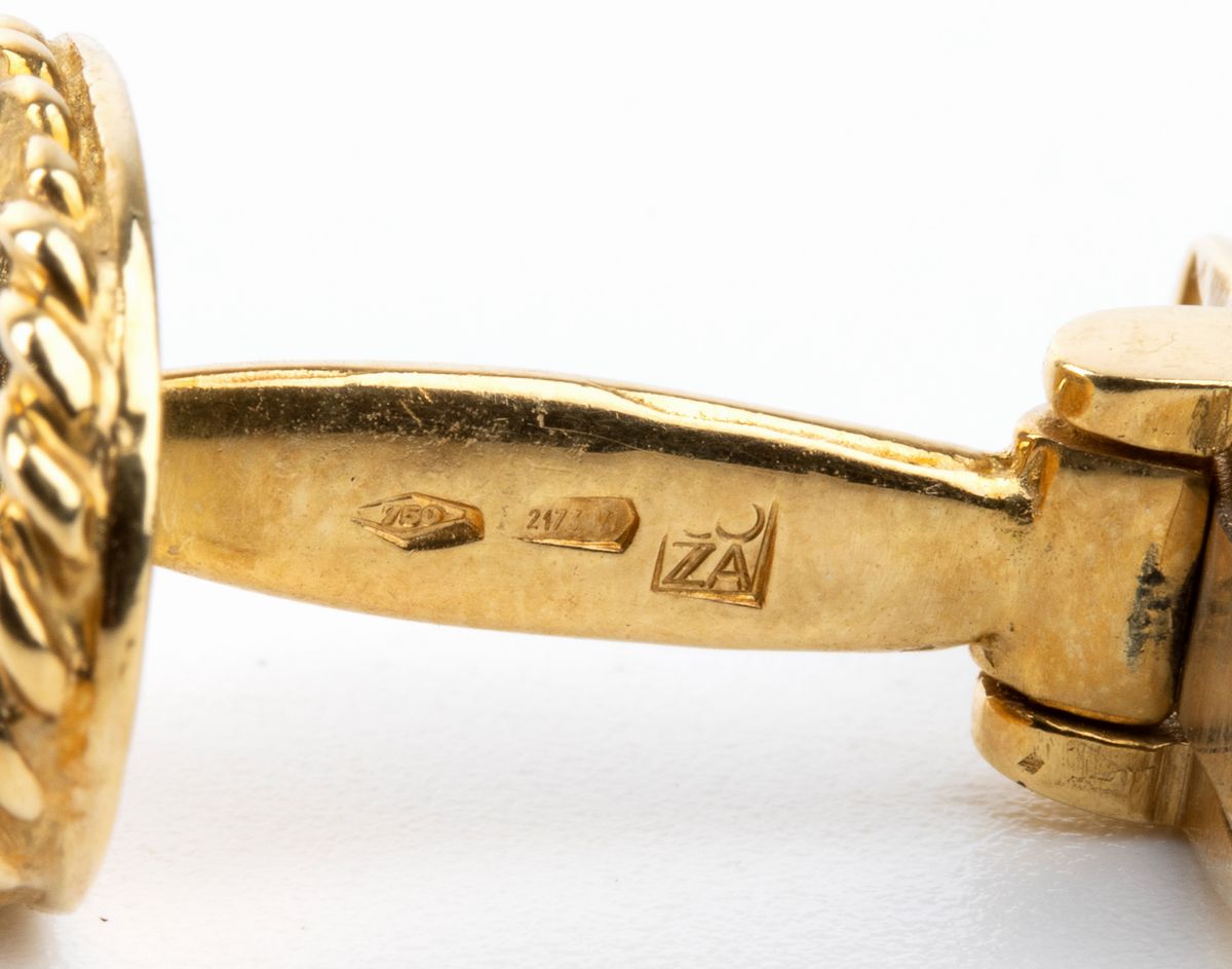 ROBERTA DI CAMERINO: coppia di gemelli in oro