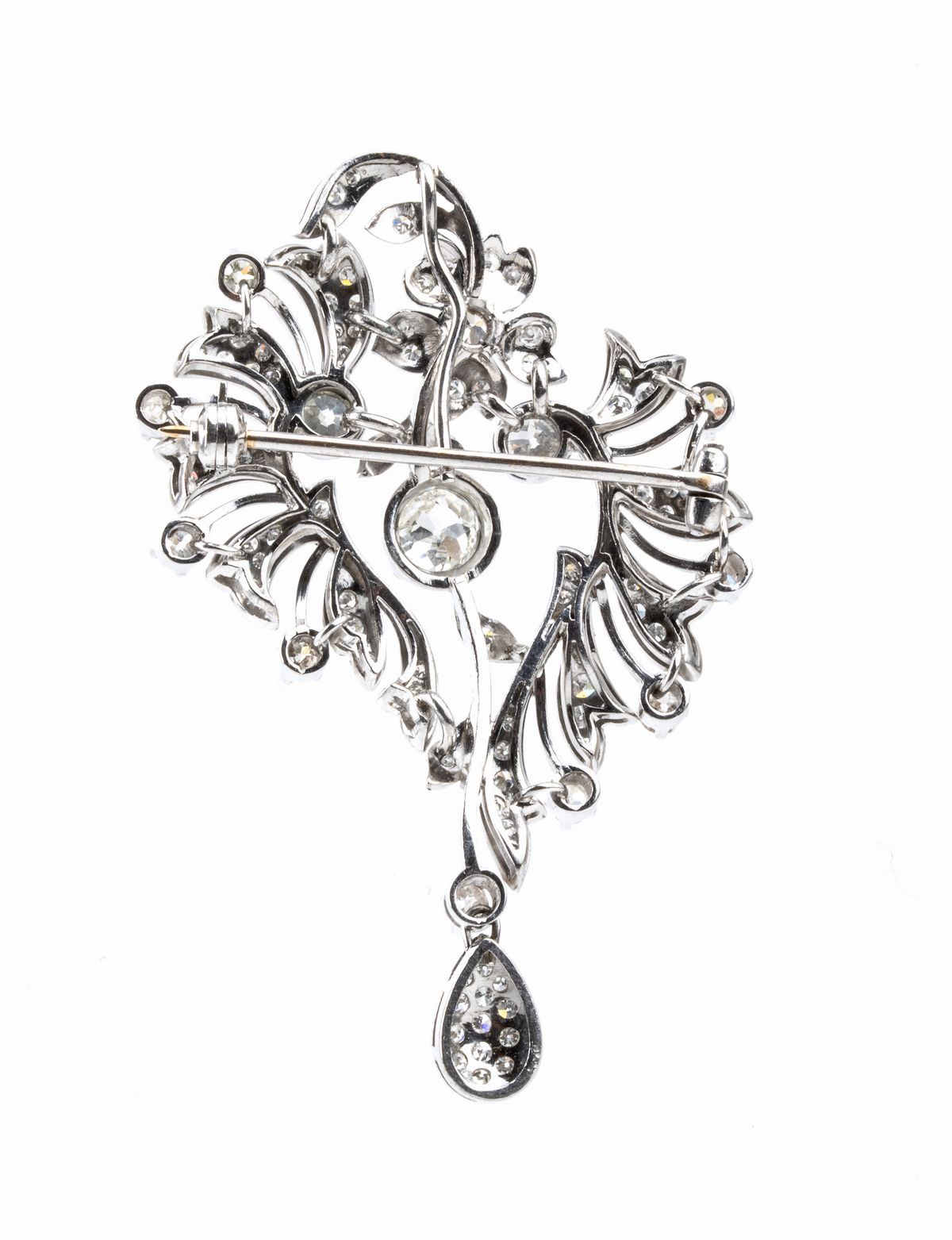 Spilla in Oro con Diamanti - Anni '30