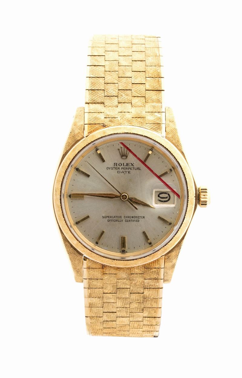 Rolex Date: Raro Orologio da Polso in Oro 18k Serie Corteccia Ref. 1502, 1963