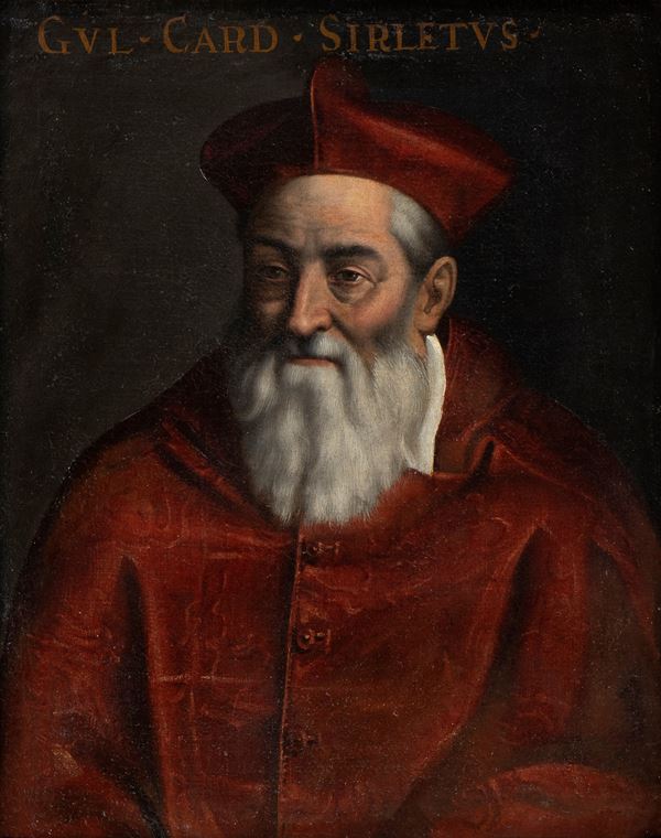 Artista attivo a Roma, ultimo quarto del XVI secolo - Ritratto del cardinale Guglielmo Sirleto
