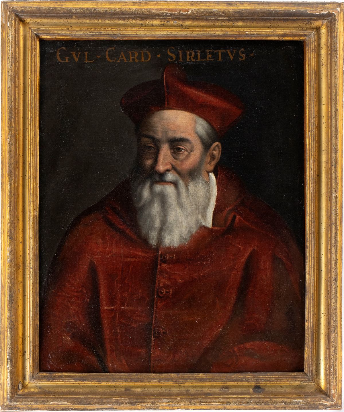 Artista Attivo a Roma, Ultimo Quarto del XVI Secolo - Ritratto del Cardinale Guglielmo Sirleto