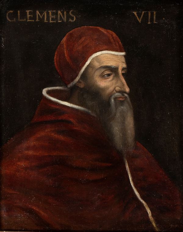 Artista attivo a Roma, XVII secolo - Ritratto di papa Clemente VII de' Medici