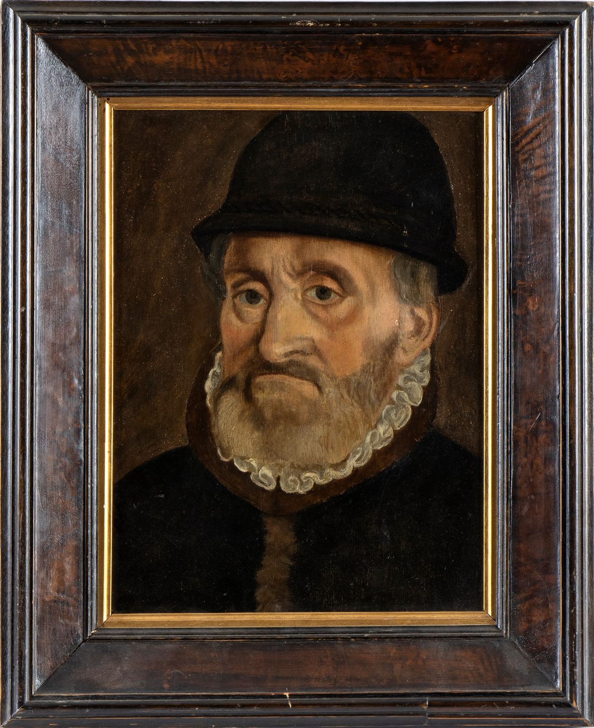 Artista Olandese, XVII Secolo - A) Ritratto di Dama con Cuffia e Gorgiera; B) Ritratto di Gentilu...