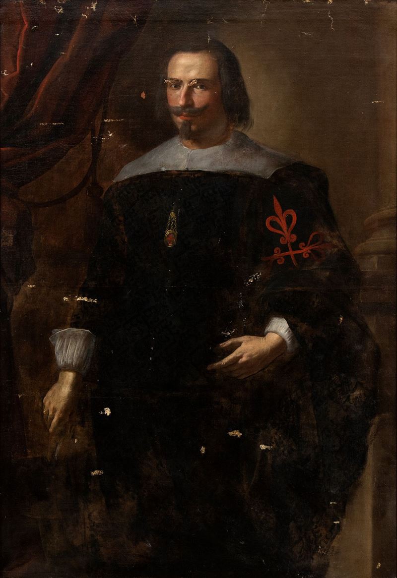 Artista Spagnolo, XVII Secolo - Ritratto di Cavaliere Dell'ordine di Calatrava