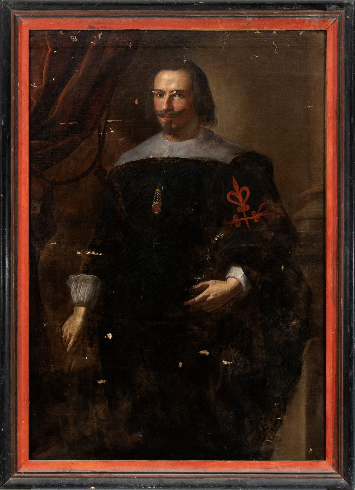 Artista Spagnolo, XVII Secolo - Ritratto di Cavaliere Dell'ordine di Calatrava