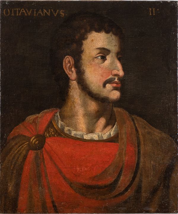 Artista lombardo, XVII secolo - Portrait of the Emperor Octavian