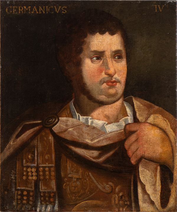 Artista lombardo, XVII secolo - Portrait of the Emperor Germanicus 
