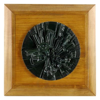 Scultura Geometrica Concettuale in Forma in Ceramica
