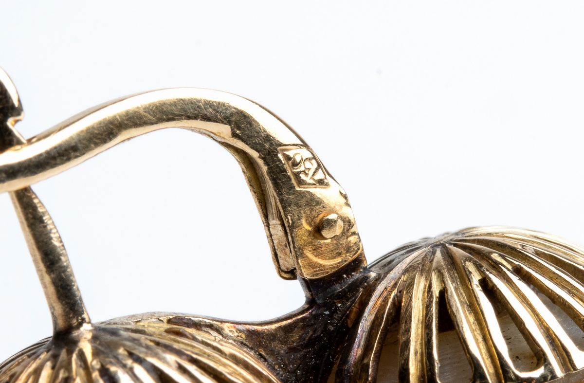 Orecchini in Oro con Perle Mabè - Anni '30