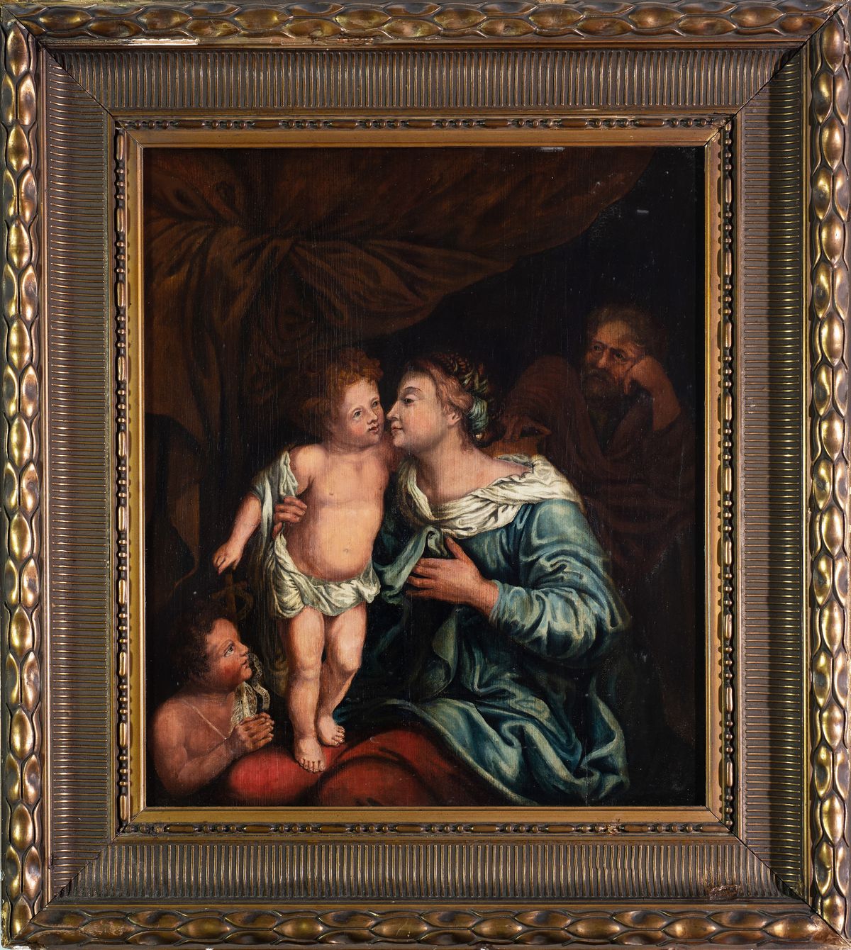 Artista Fiammingo, Prima Metà XVII Secolo - Sacra Famiglia con San Giovannino