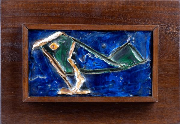 LEONCILLO LEONARDI : Tile (Bird)  - Glazed ceramic - Auction Modern and contemporary art: paintings, drawings,  sculptures and ceramics from 19th and 20th centuries - Bertolami Fine Art - Casa d'Aste