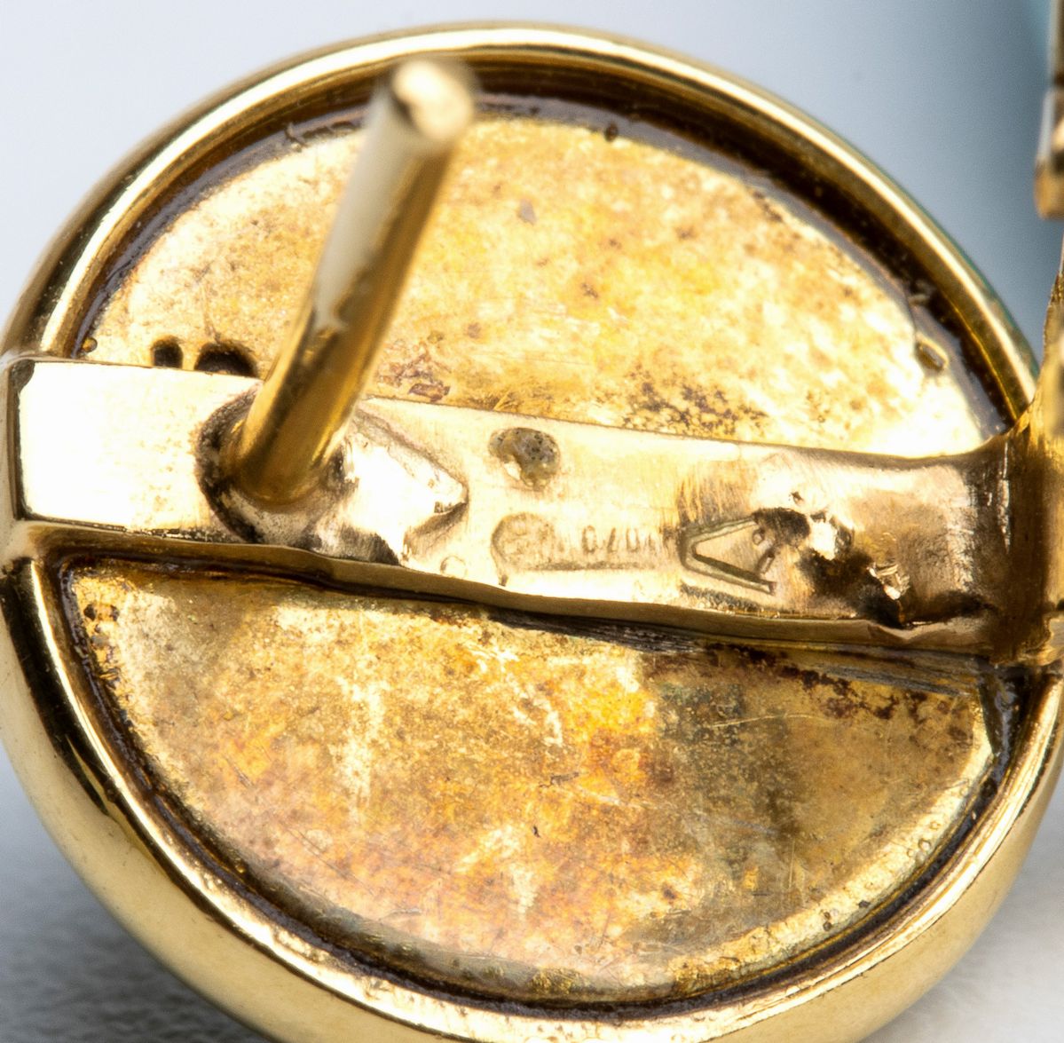 ASCIONE: orecchini pendenti in oro pendenti con turchesi e tsavoriti