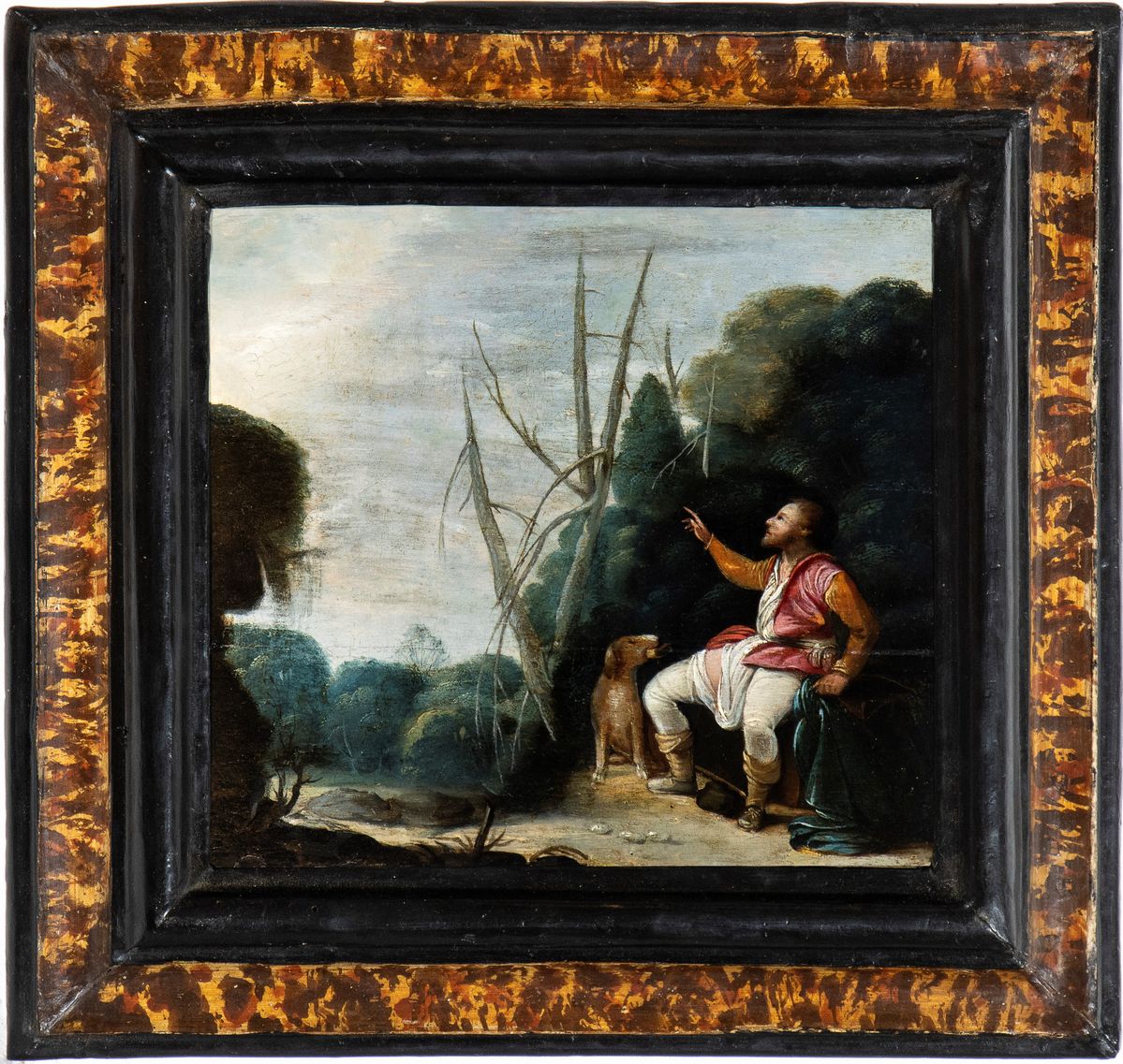 Carlo Saraceni - Paesaggio Boschivo con San Rocco