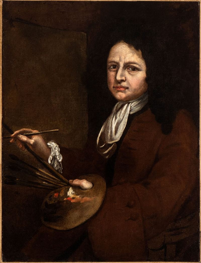 Artista Italiano, XVIII Secolo - Autoritratto di Pittore