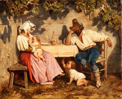 Famiglia di Contadini al Desco