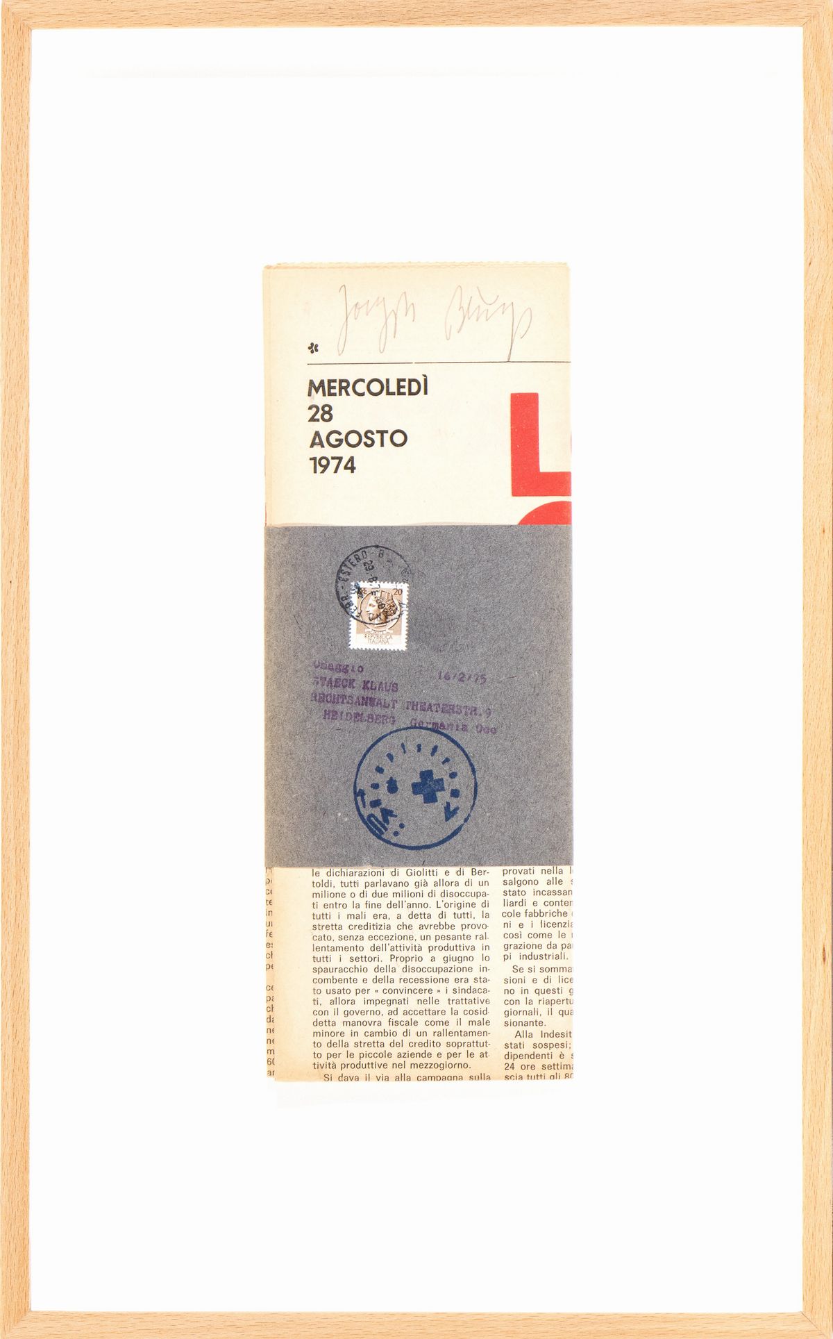 Joseph Beuys - Lotta Continua