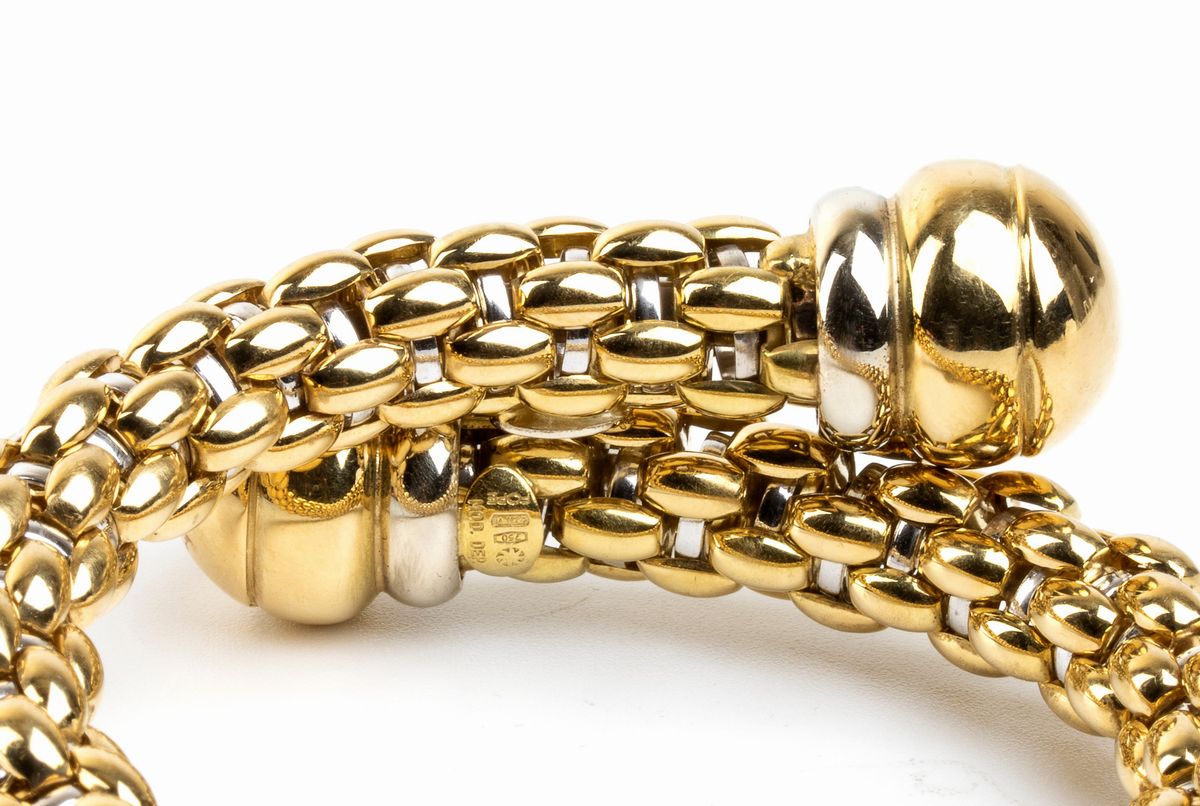 Bracciale semi-rigido in oro