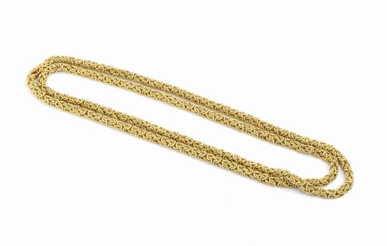 Girocollo a maglie in oro