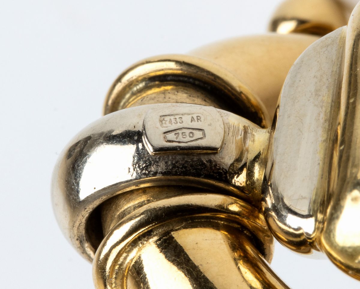 Bracciale a Maglie in Oro e Sfere in Lapis
