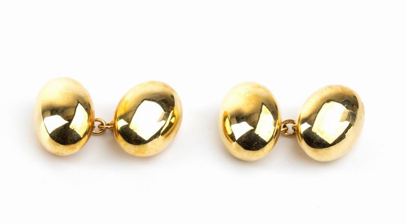 FARAONE: paio di gemelli in oro