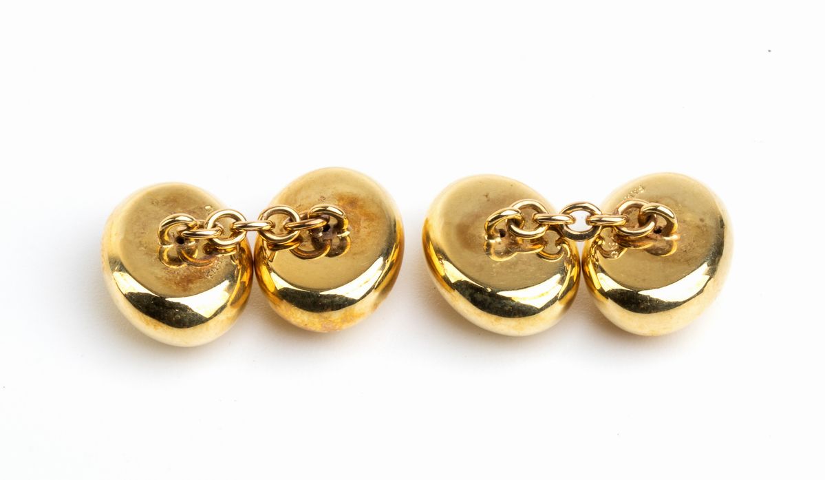 FARAONE: paio di gemelli in oro