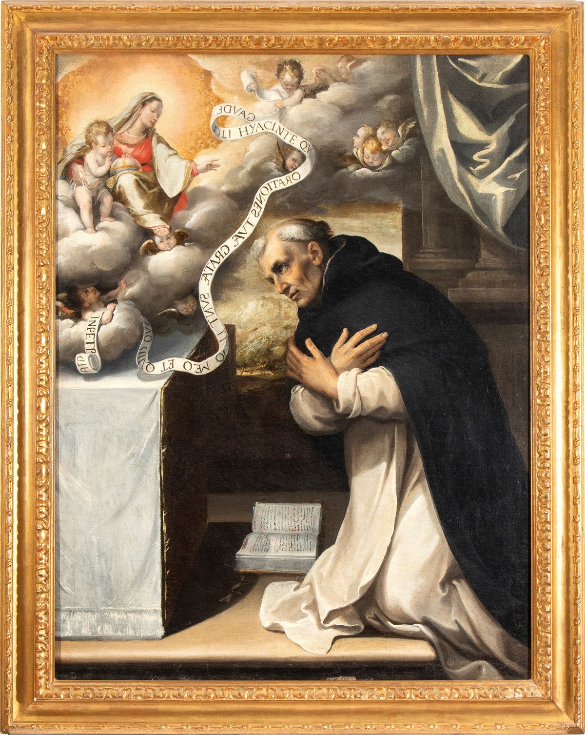 Artista Bolognese, Fine XVI - Inizio XVII Secolo - La Visione di San Giacinto