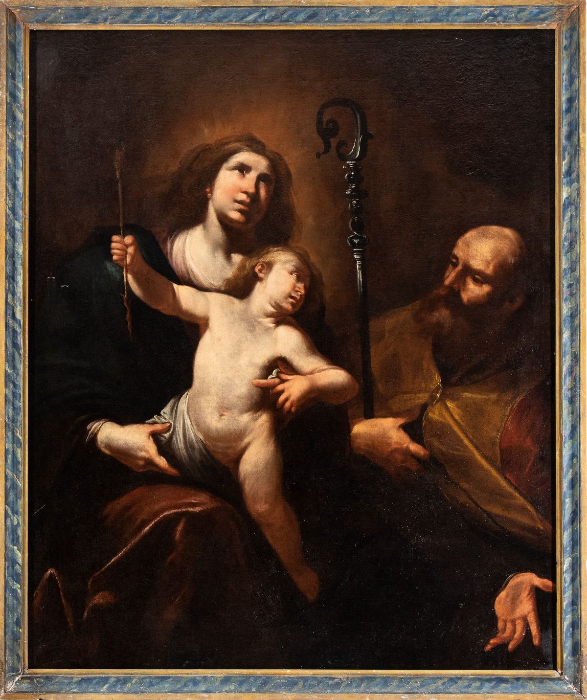 Gioacchino Assereto - Madonna Col Bambino e Sant'agostino