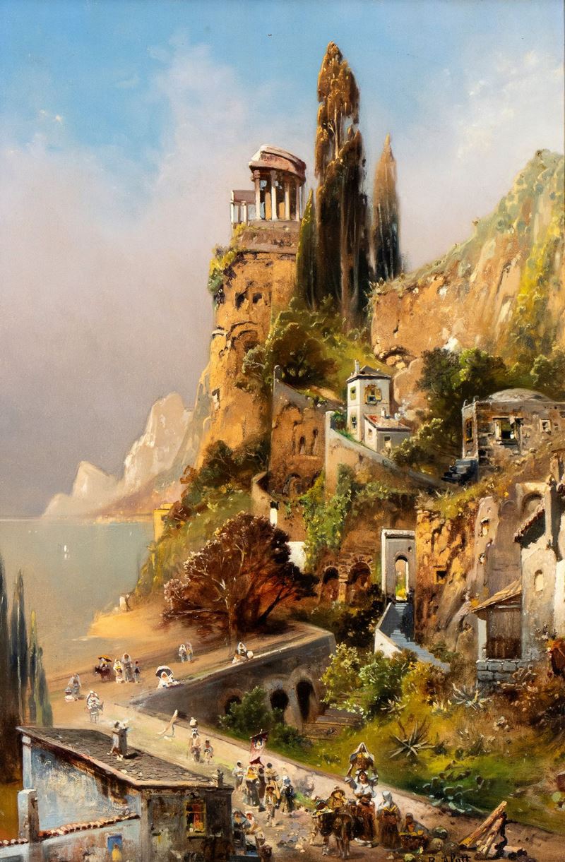 Robert Alott - Veduta di Positano