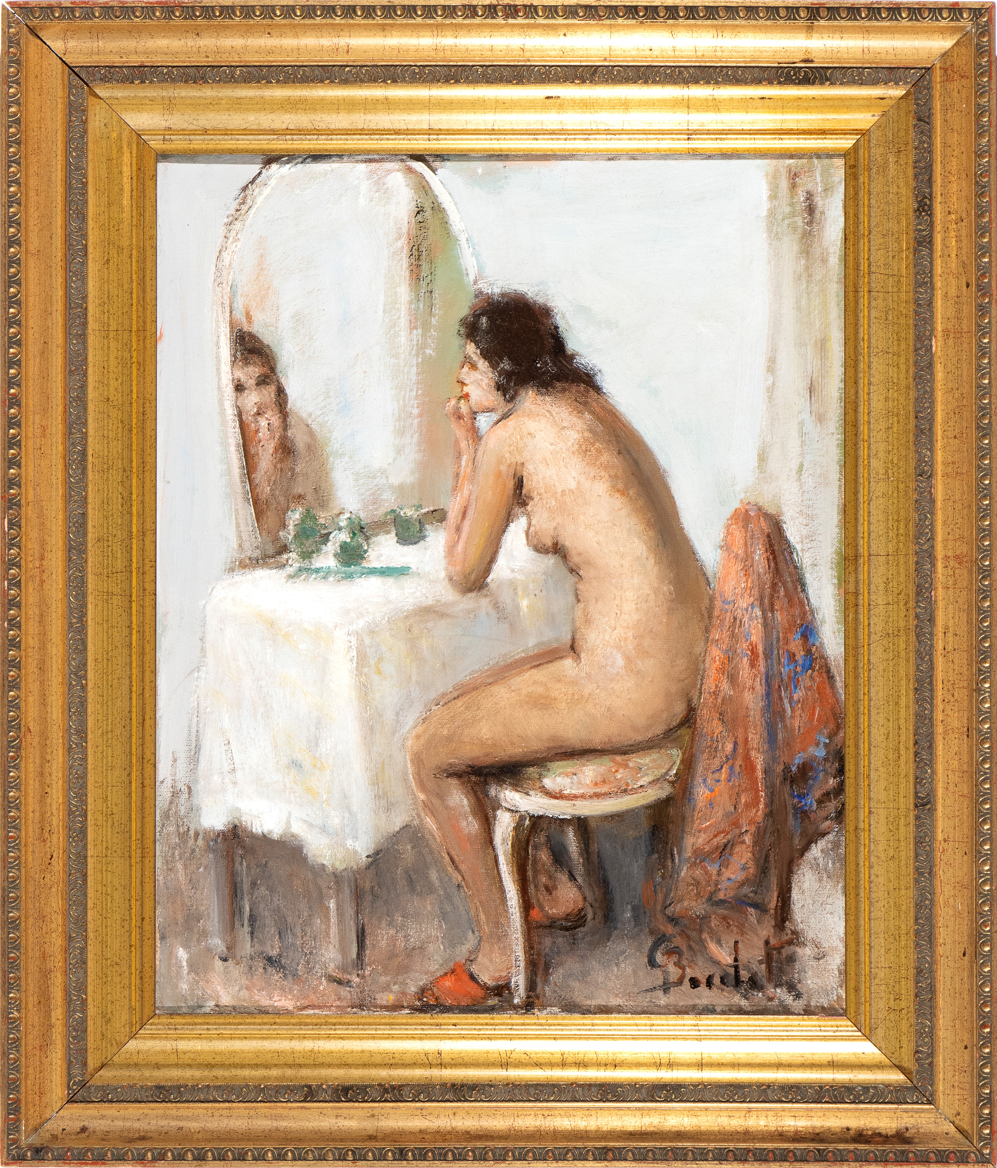 Gaetano Bocchetti - Nudo Femminile che Si Specchia