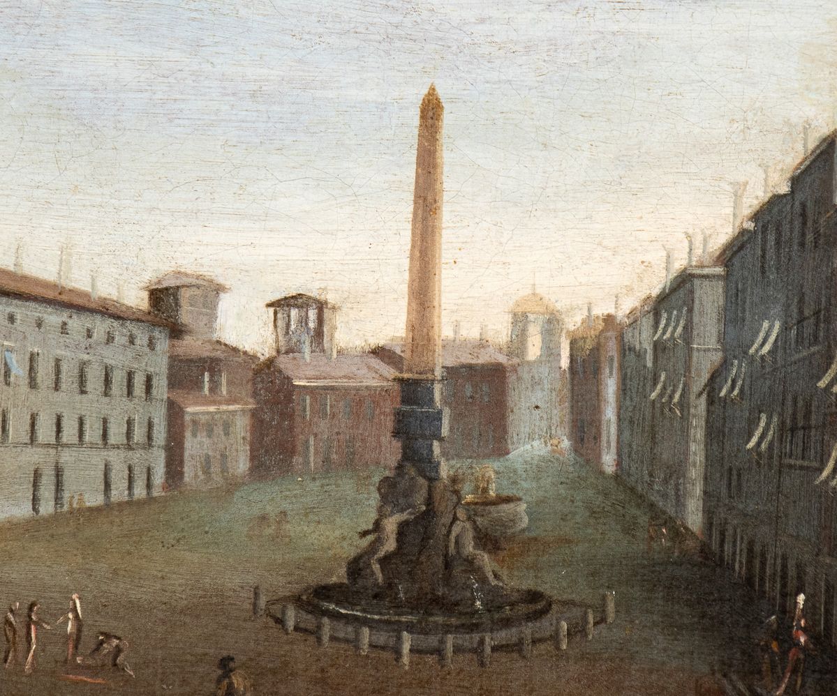 Artista Attivo a Roma, XVIII Secolo - Veduta di Piazza Navona