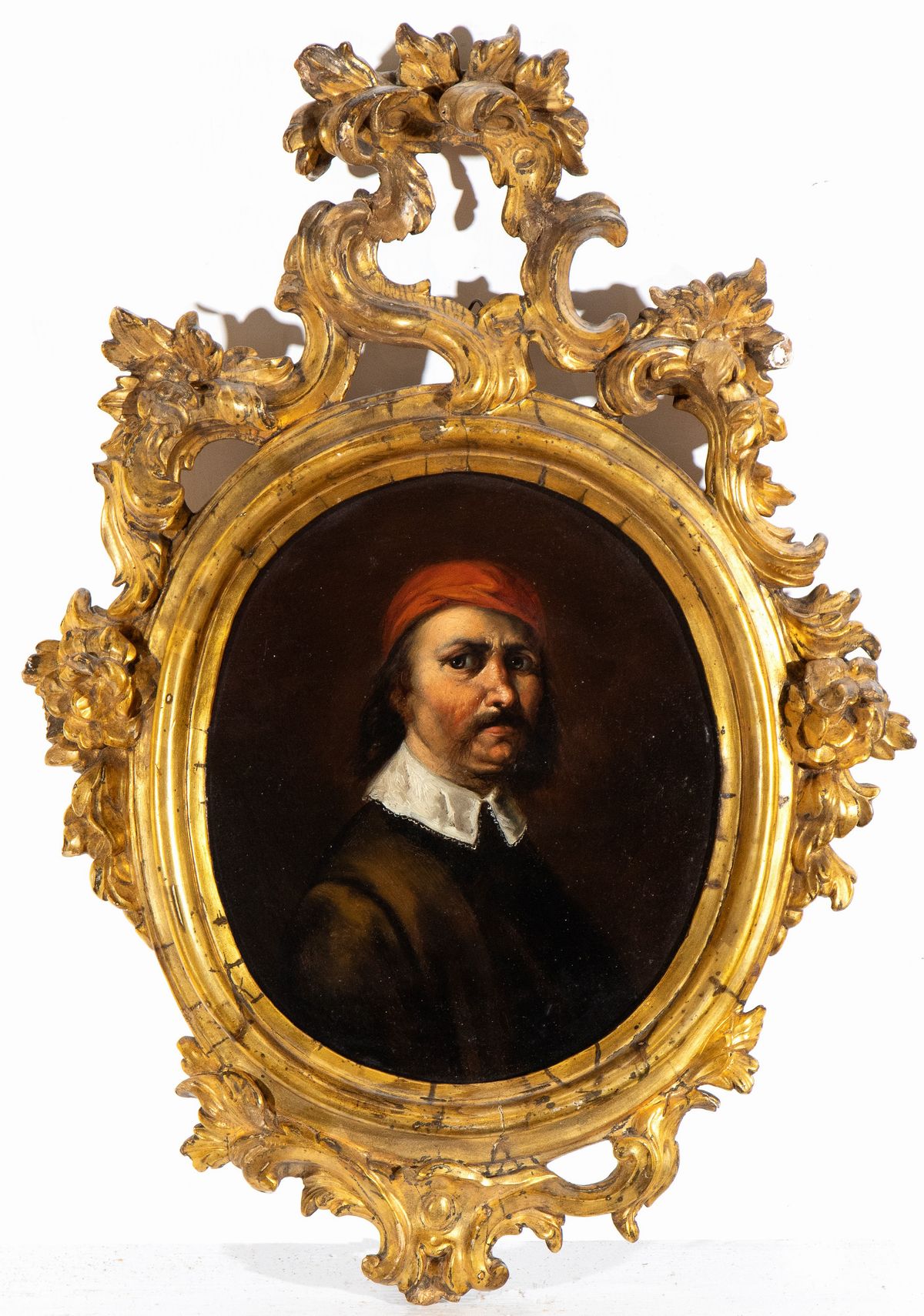 Artista Fiammingo, XVII Secolo - A) Ritratto Virile con Cappello Rosso; B) Ritratto Virile in Giu...