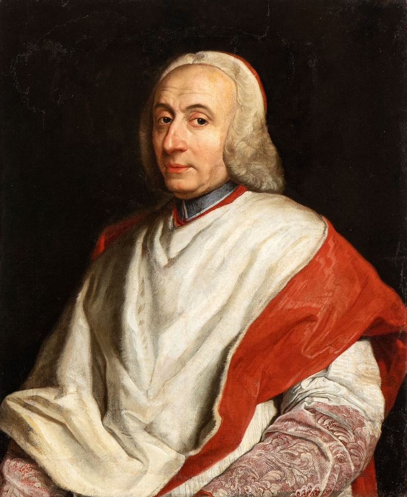 Artista Attivo a Roma, Metà del XVIII Secolo - Ritratto del Cardinal Giovanni Francesco Banchieri
